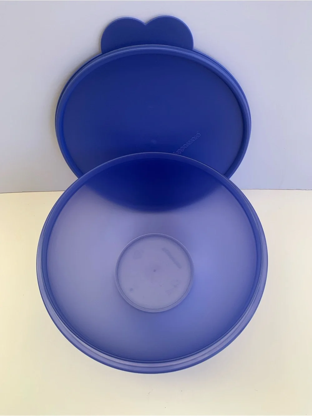 Navy  Plastic Storage Bowl with Lid  2L 8 3/4 Cups